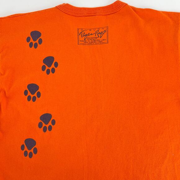 Y2K Auburn University Tiger Rags Tiger Walk Tshirt 2002 vintage - Picture 5 of 7